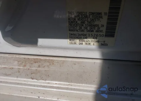 2017 Nissan Altima 2.5 S z USA, uszkodzony, nr VIN 1N4AL3AP6HC152650